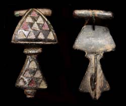 Brooch, Composite Plate-type, Enameled, 1st-2nd Cent, SOLD! Brooch, Composite Plate-type, Enameled, 1st-2nd Cent, SOLD!